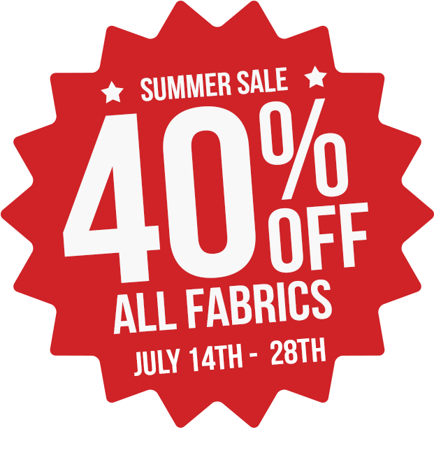 Summer Fabric Sale Advertisement PNG