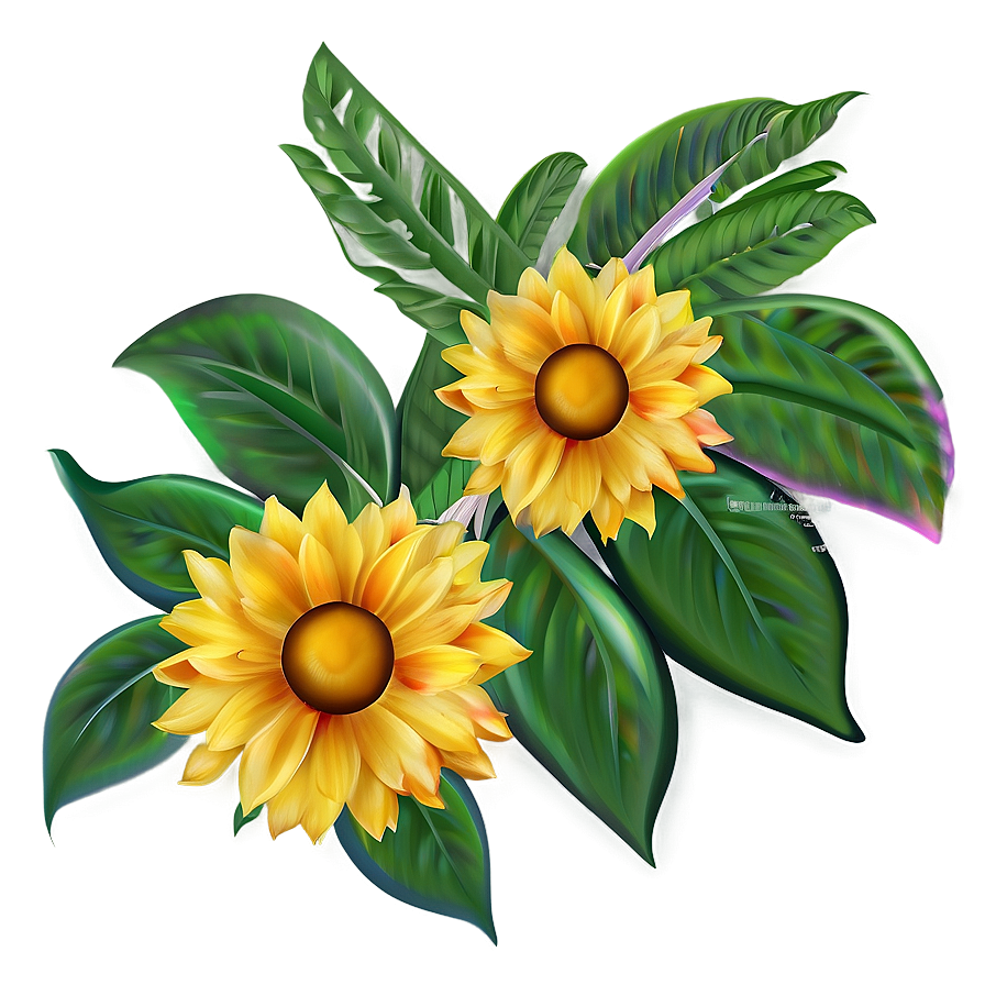 Summer Floral Pattern Png Wpv PNG