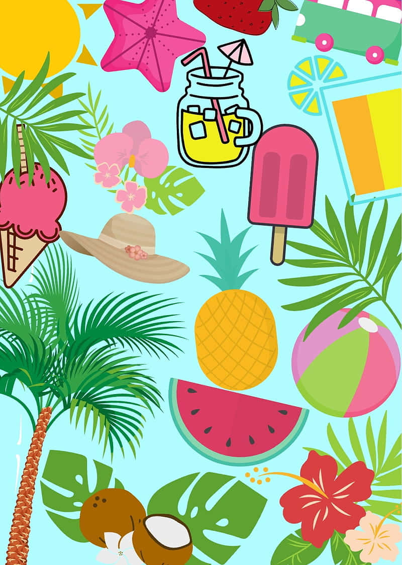 Summer Fun Treats Wallpaper