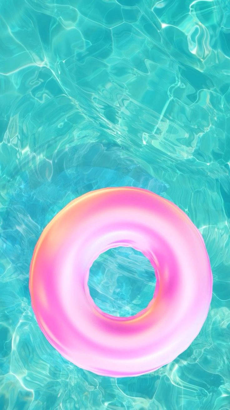 Sommer iPhone Pink oppustelig Lilo Wallpaper