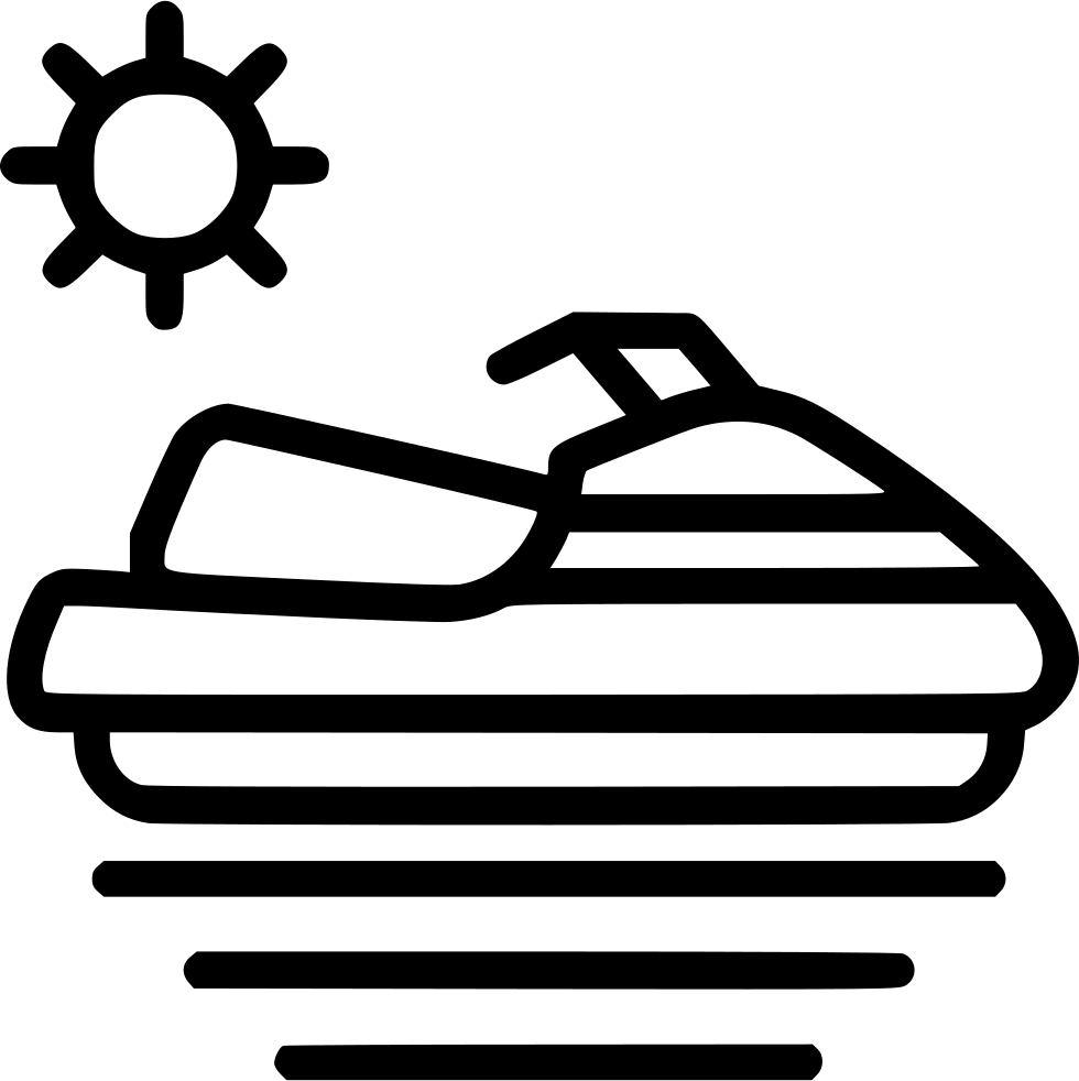 Summer Jet Ski Icon PNG