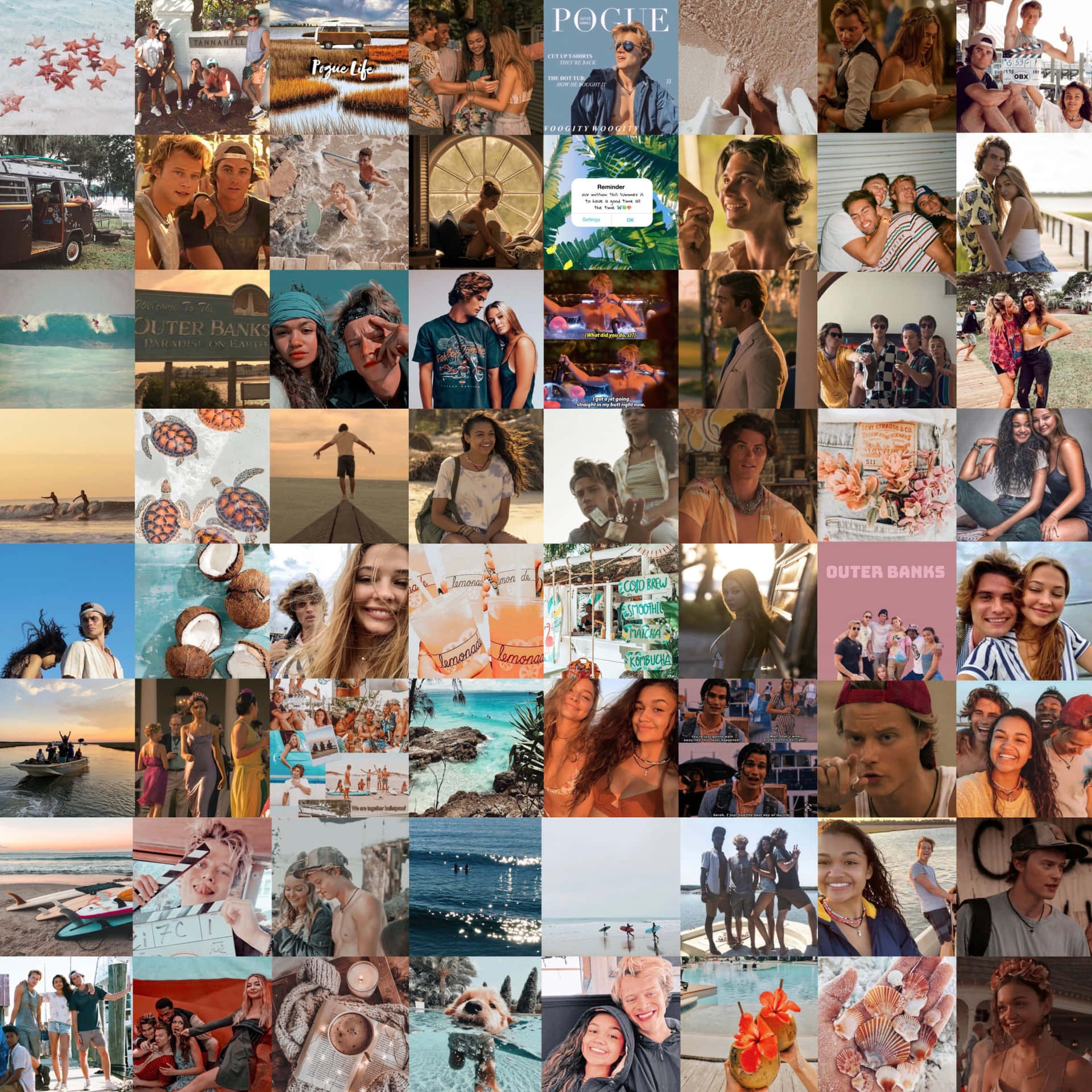 Summer Memories Collage Wallpaper