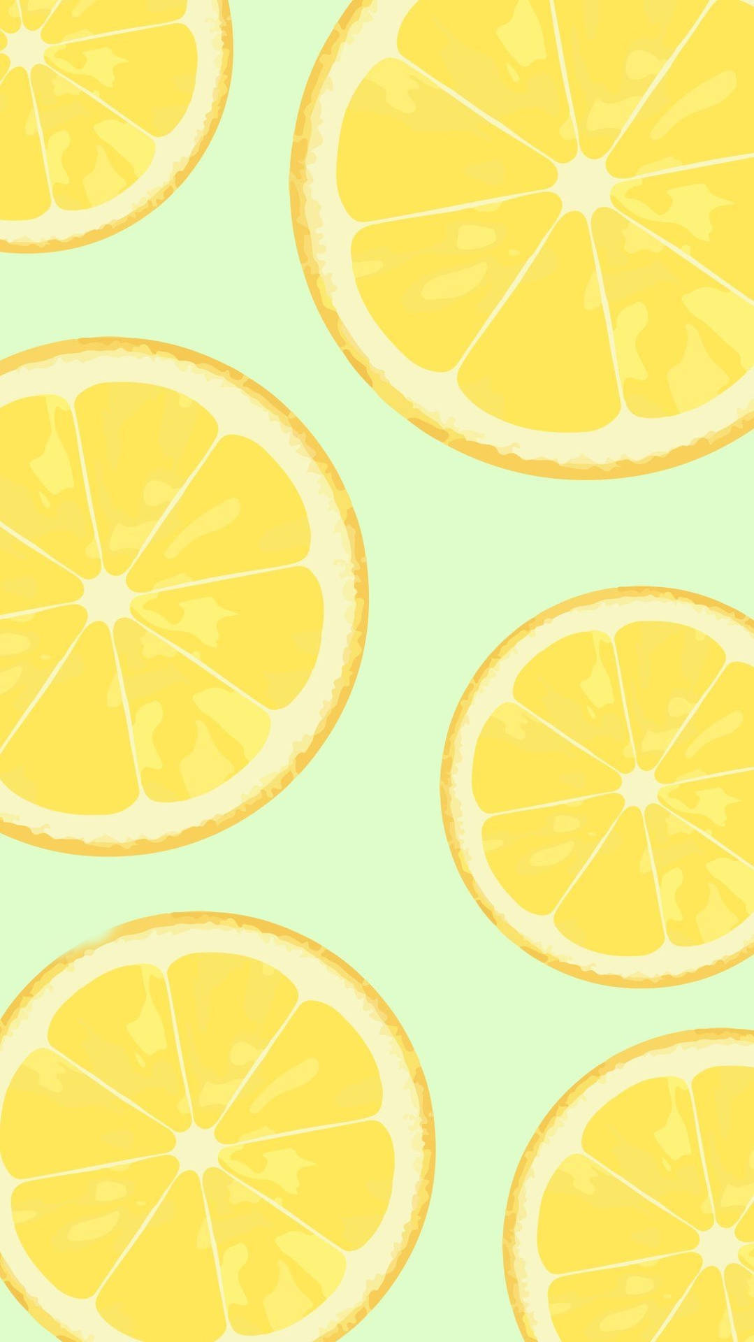 Sommerhandy Hintergrund Zitronenscheiben Wallpaper