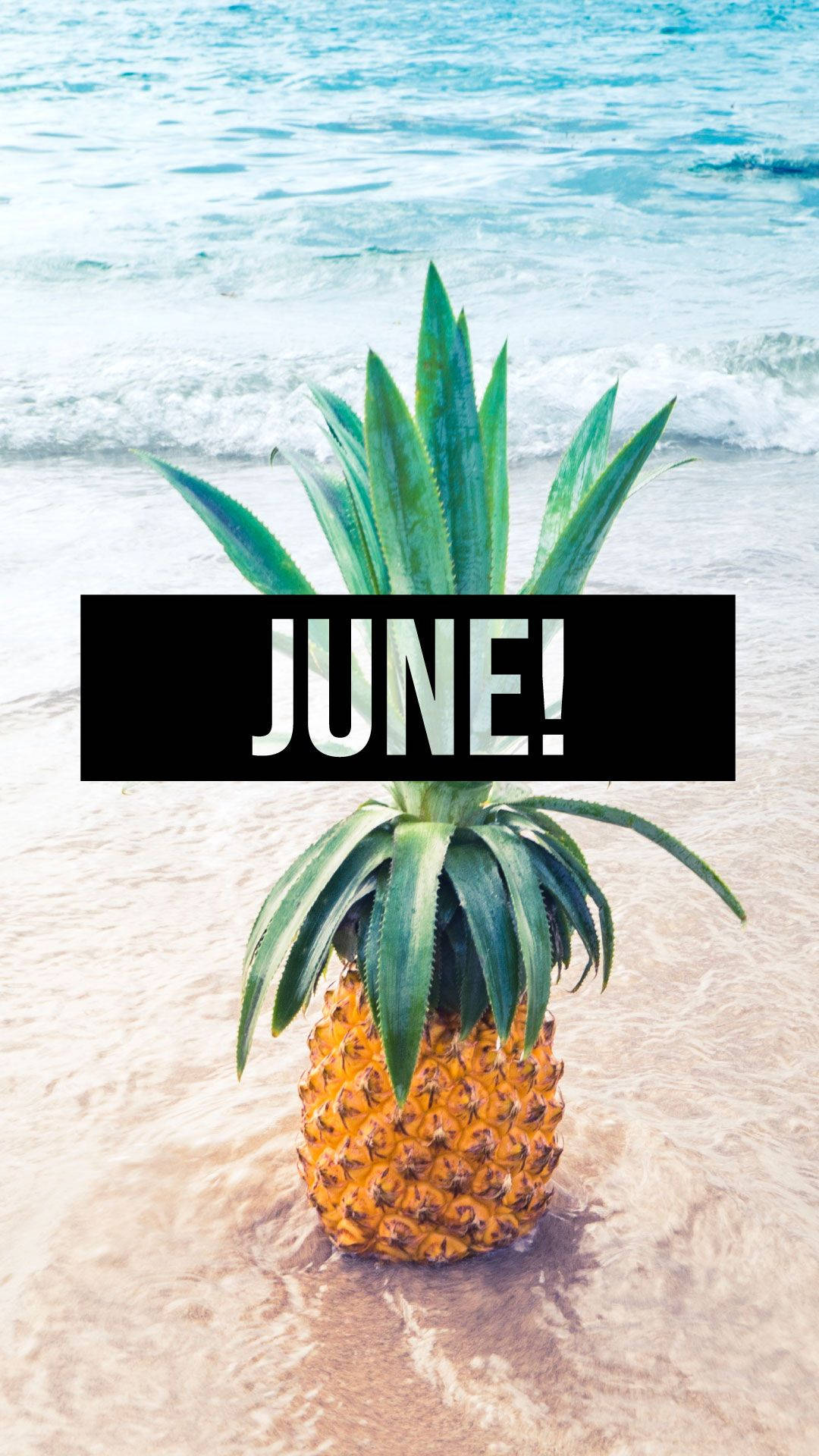 Celebrate June with a Sweet and Juicy Pineapple Wallpaper