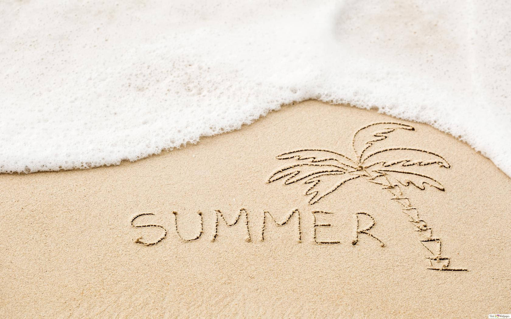 Summer Season Beach Art Wallpaper