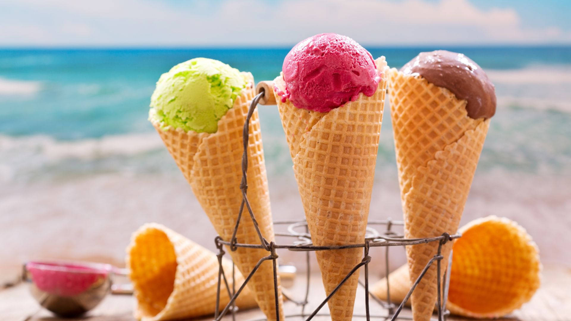 Summer Season Ice Creams Wallpaper