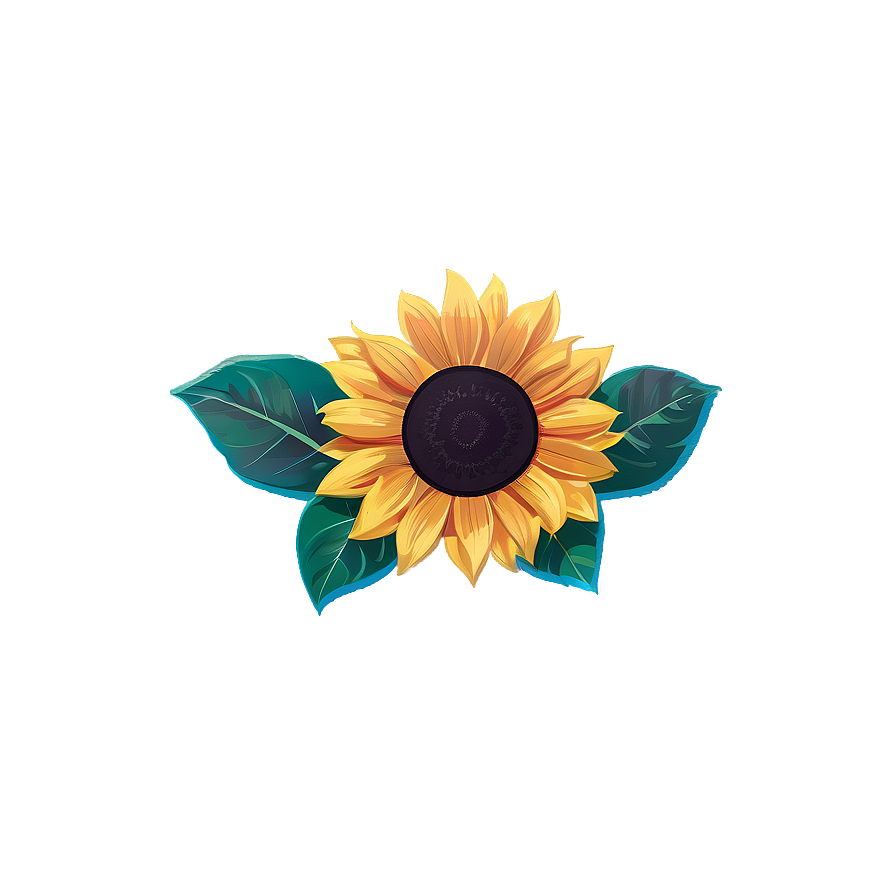 Download Summer Sunflower Sticker Png Ssx | Wallpapers.com