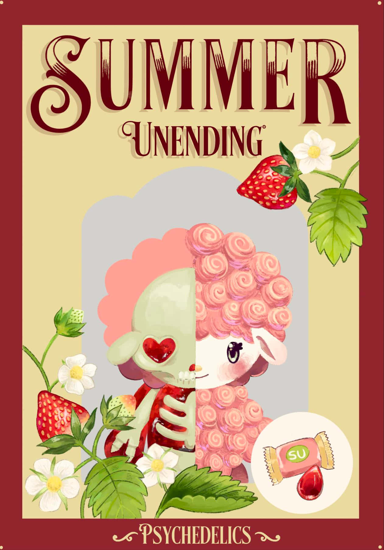 Summer Unending Strawberry Shortcake Aesthetic Wallpaper