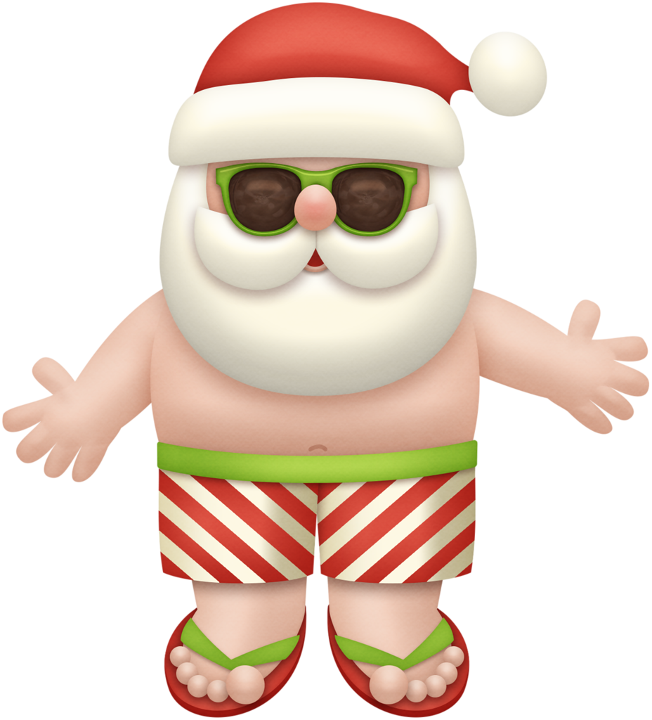 Summer Vacation Santa Claus PNG