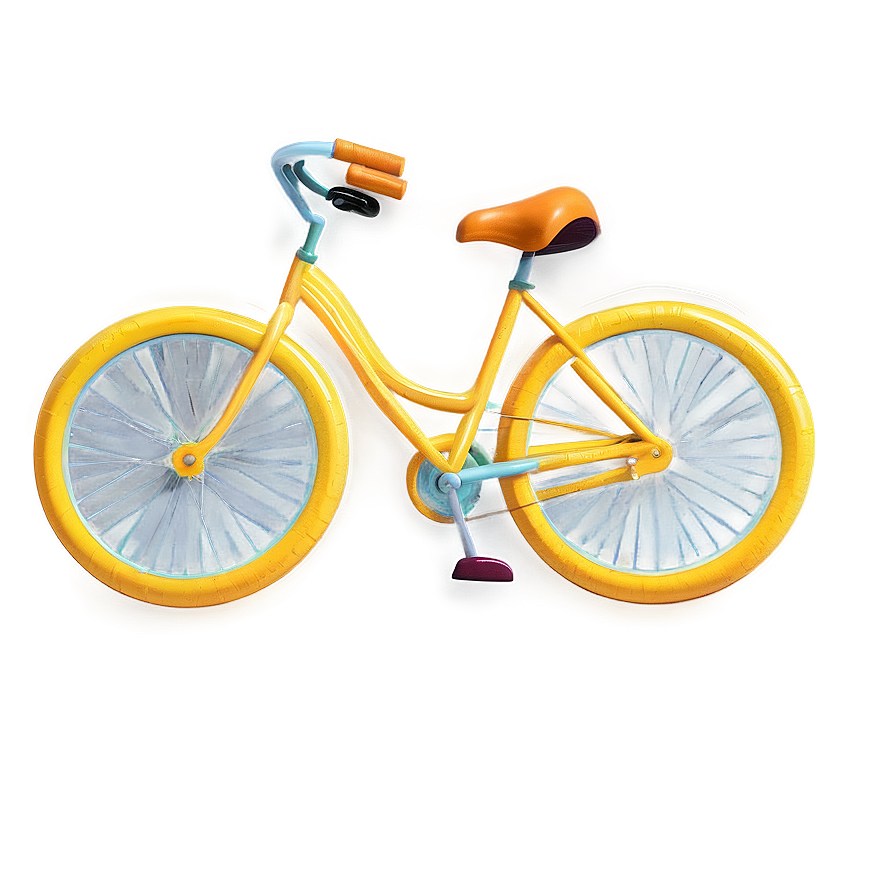 Summer Vibes Bicycle Png 06252024 PNG