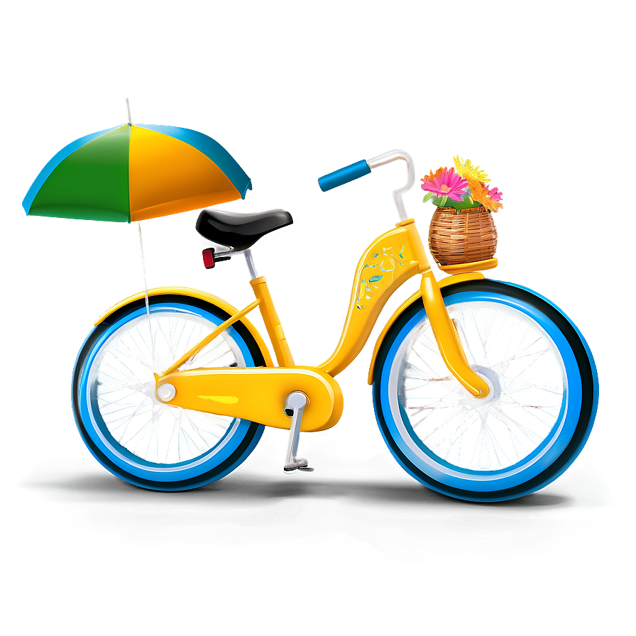 Summer Vibes Bicycle Png Pgl39 PNG