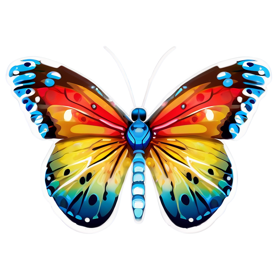 Summer Vibes Butterfly Png Dii51 PNG