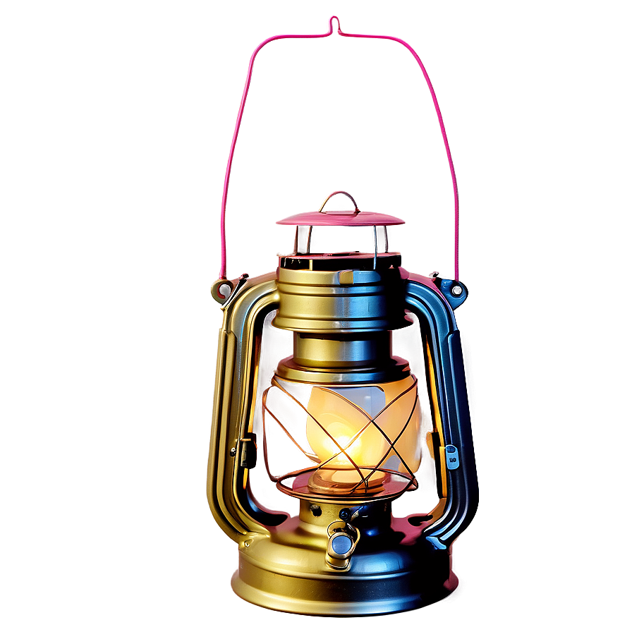 Summer Vibes Camping Lantern Png Qbw PNG