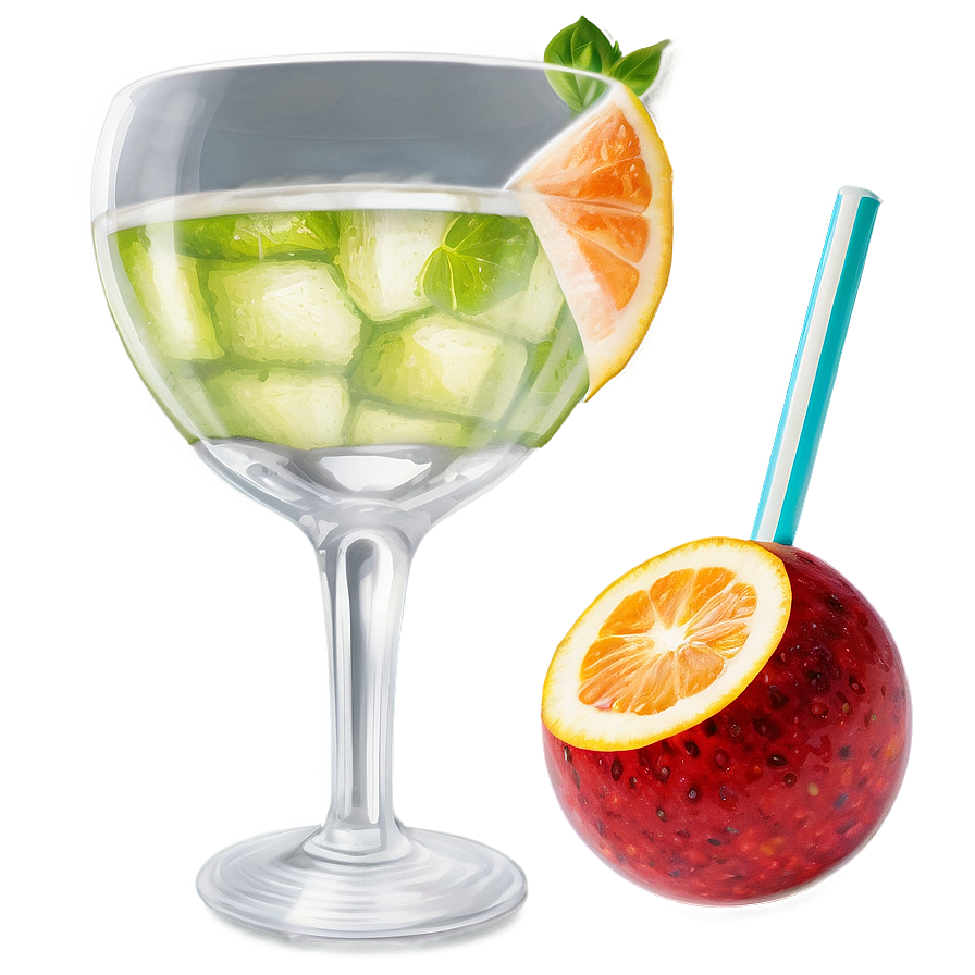 Summer Vibes Cocktail Png 06252024 PNG