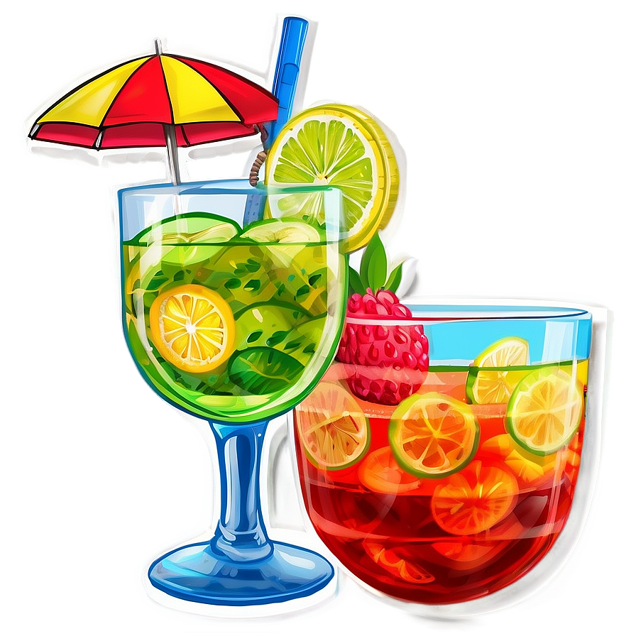 Summer Vibes Cocktail Png Epe94 PNG