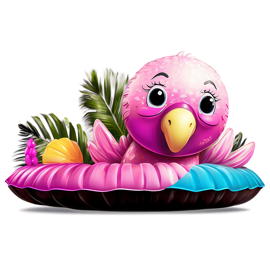 Summer Vibes Flamingo Float Png 13 PNG