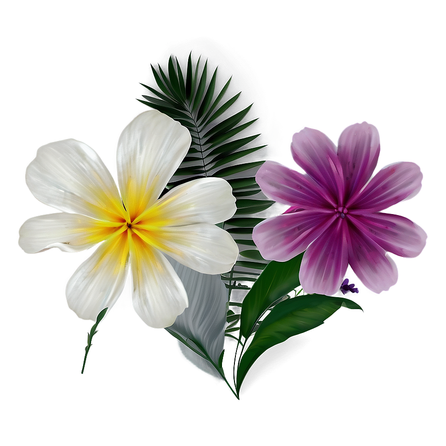 Summer Vibes Floral Design Png Hsq PNG