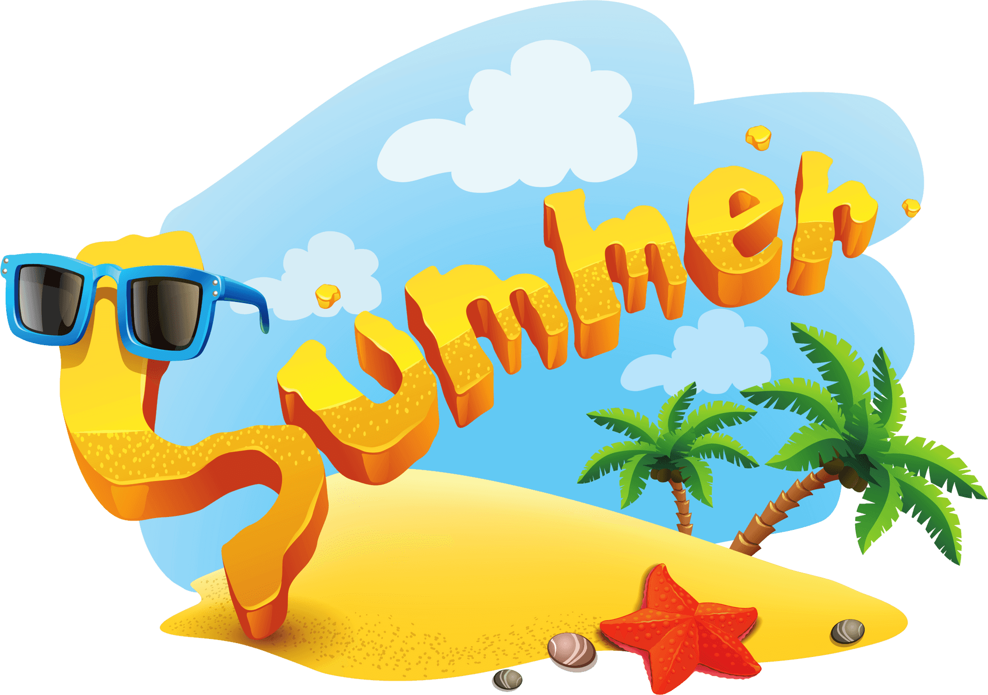 Summer Vibes Graphic PNG