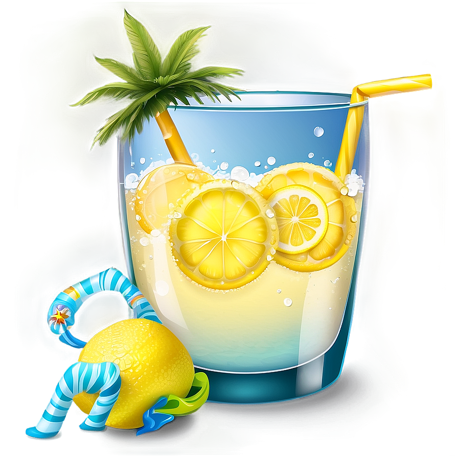 Summer Vibes Lemonade Png 06252024 PNG