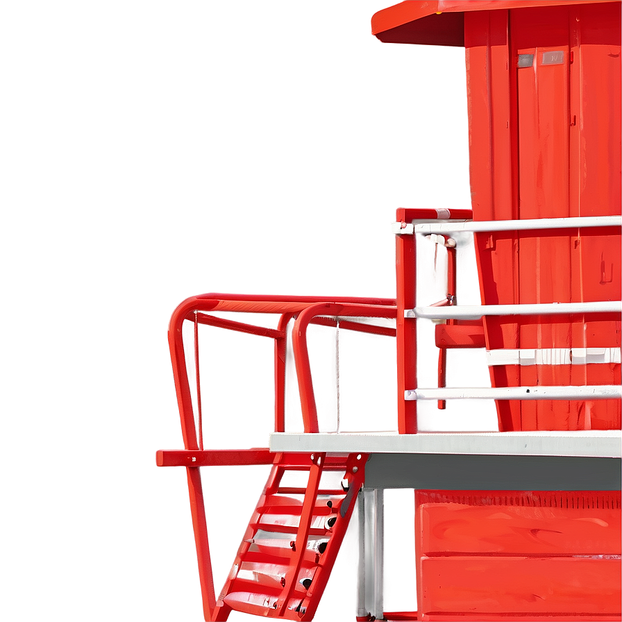 Summer Vibes Lifeguard Tower Png 06252024 PNG