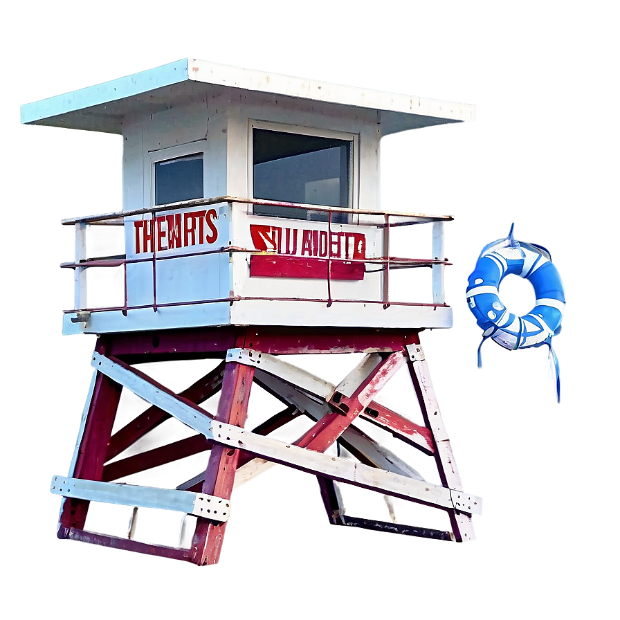 Summer Vibes Lifeguard Tower Png Lid53 PNG