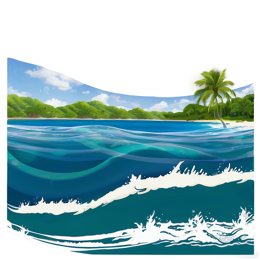 Summer Vibes Ocean Wave Png Scn PNG