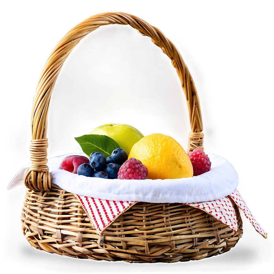 Summer Vibes Picnic Basket Png 06252024 PNG