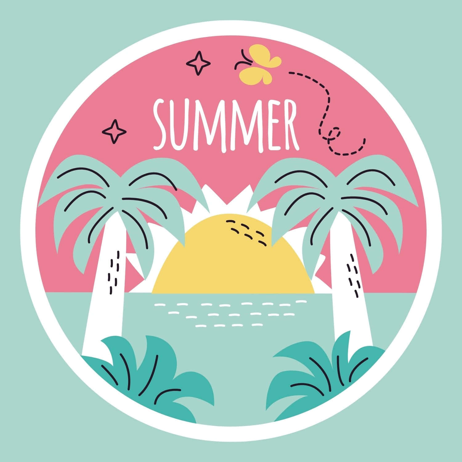 Summer Vibes Profile Picture Wallpaper