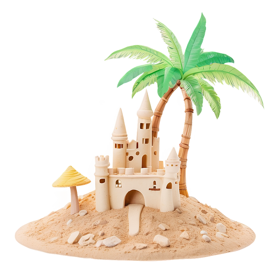 Summer Vibes Sand Castle Png Sww PNG