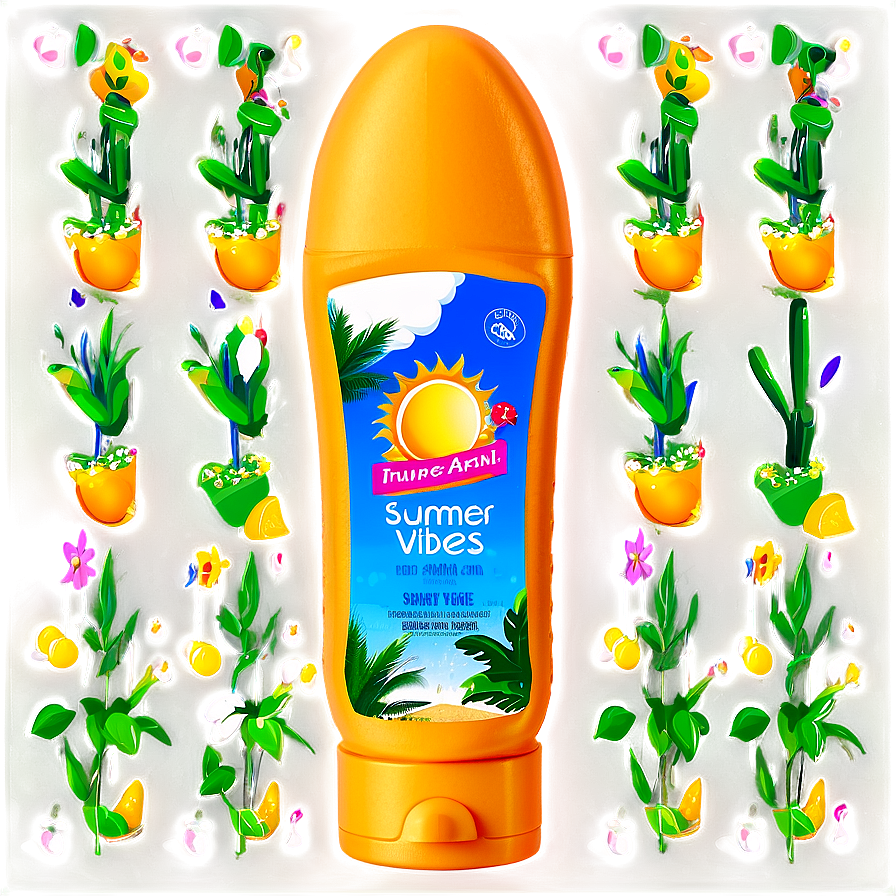 Summer Vibes Sunscreen Png 33 PNG