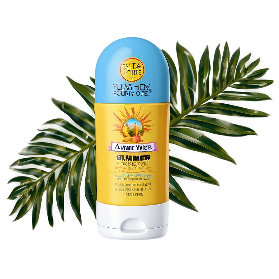 Summer Vibes Sunscreen Png Wea68 PNG