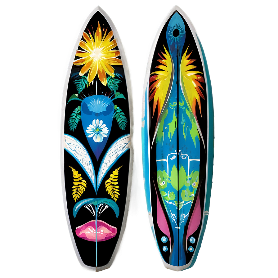 Summer Vibes Surfboard Png Rbr54 PNG