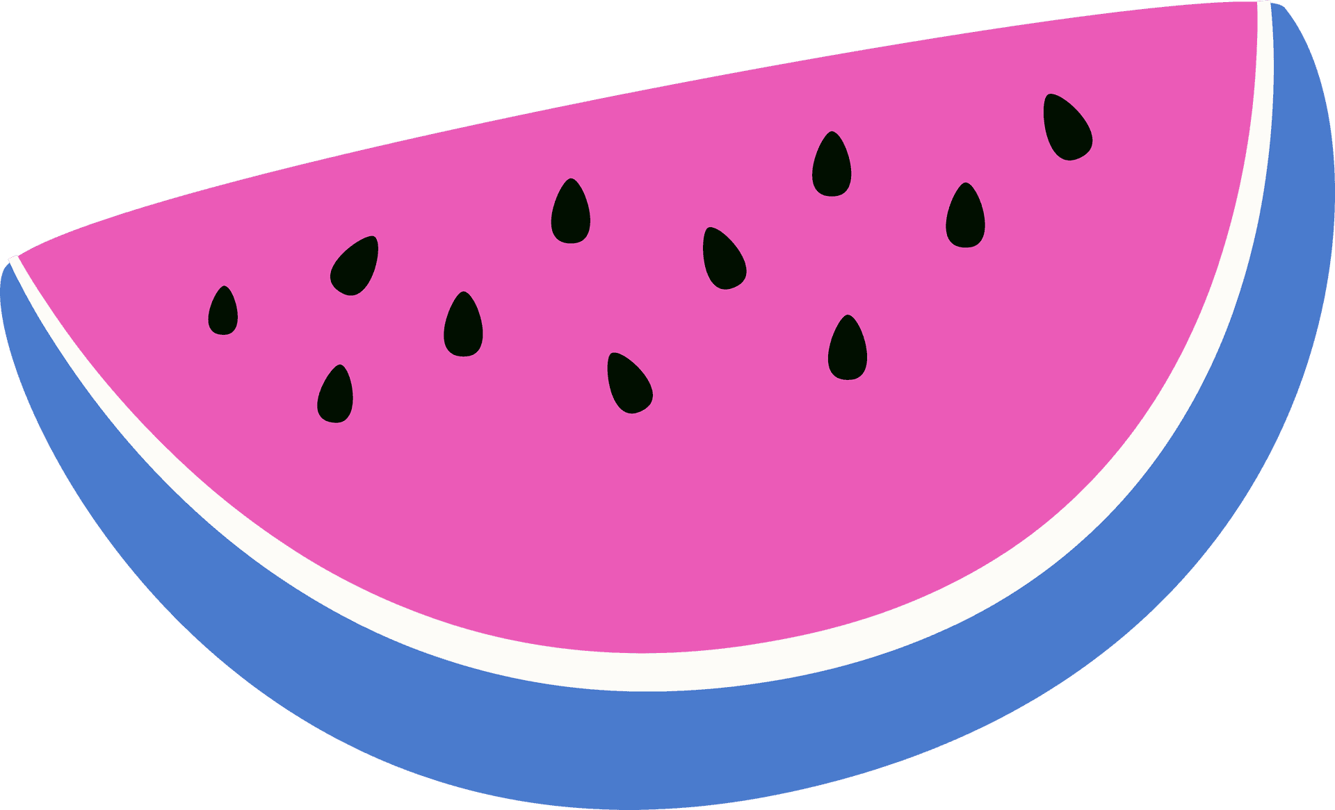 Summer Watermelon Slice Clipart PNG