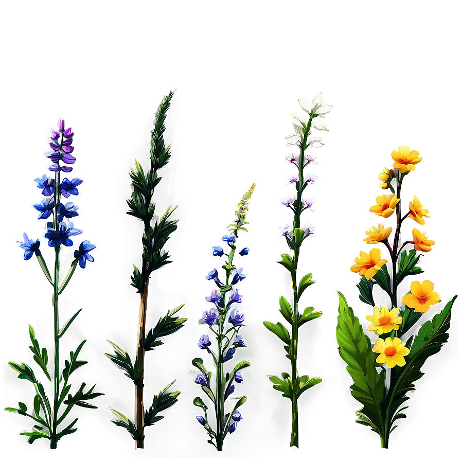 Summer Wildflowers Field Png 95 PNG