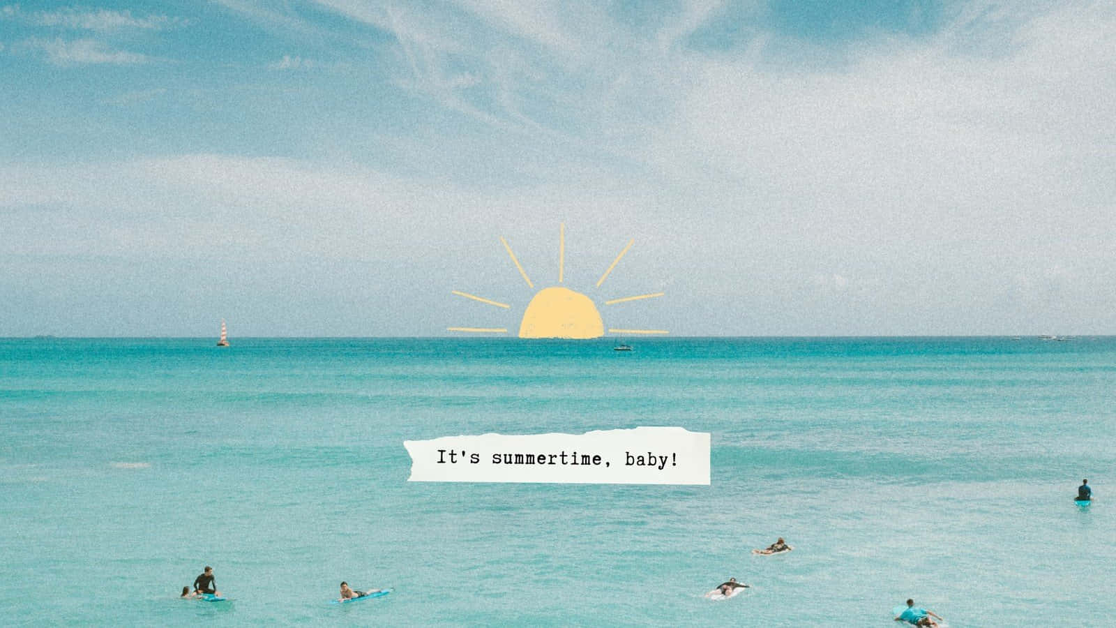 Summertime Beach Vibes Wallpaper