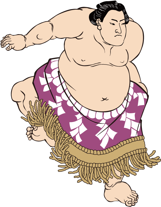 Sumo Wrestler Readyfor Battle PNG