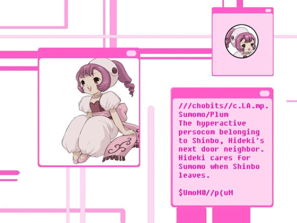 "sumomo From Chobits - A Chibi Anime Character" Wallpaper