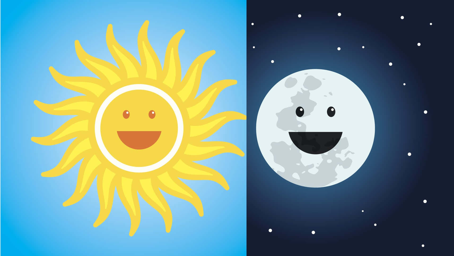 Spot the Differences between the Sun and the Moon
