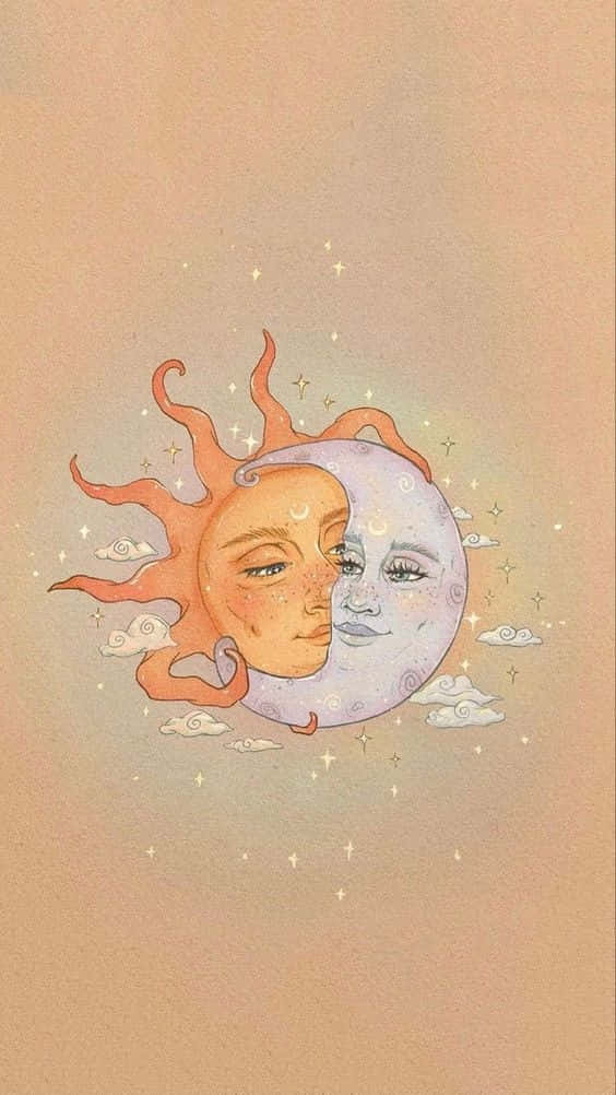 Armoníacelestial - Estética Del Sol Y La Luna Fondo de pantalla