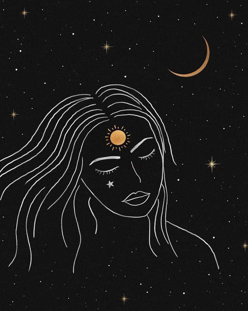 Sun and Moon - A Harmonious Dance Wallpaper