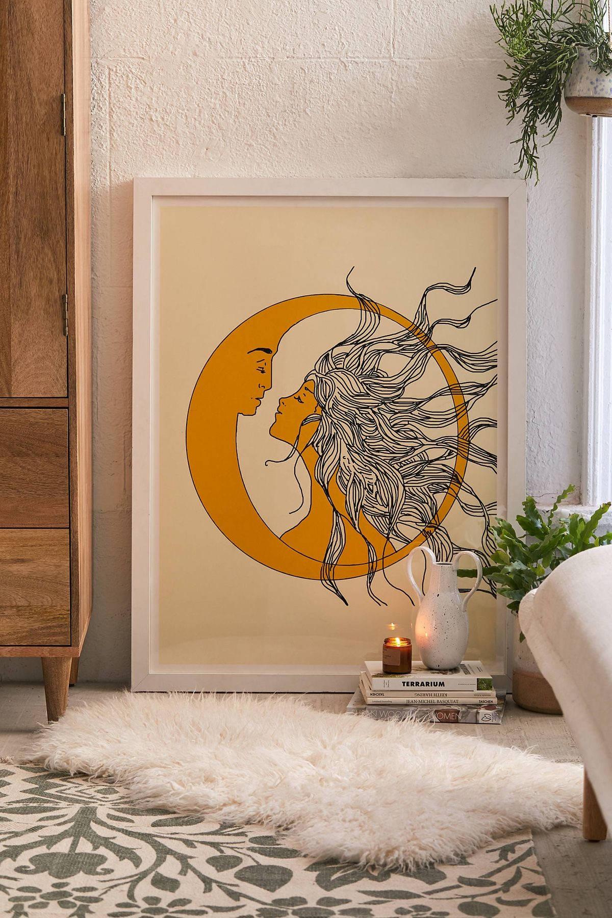 Sun And Moon Cozy Artwork Wallpaper