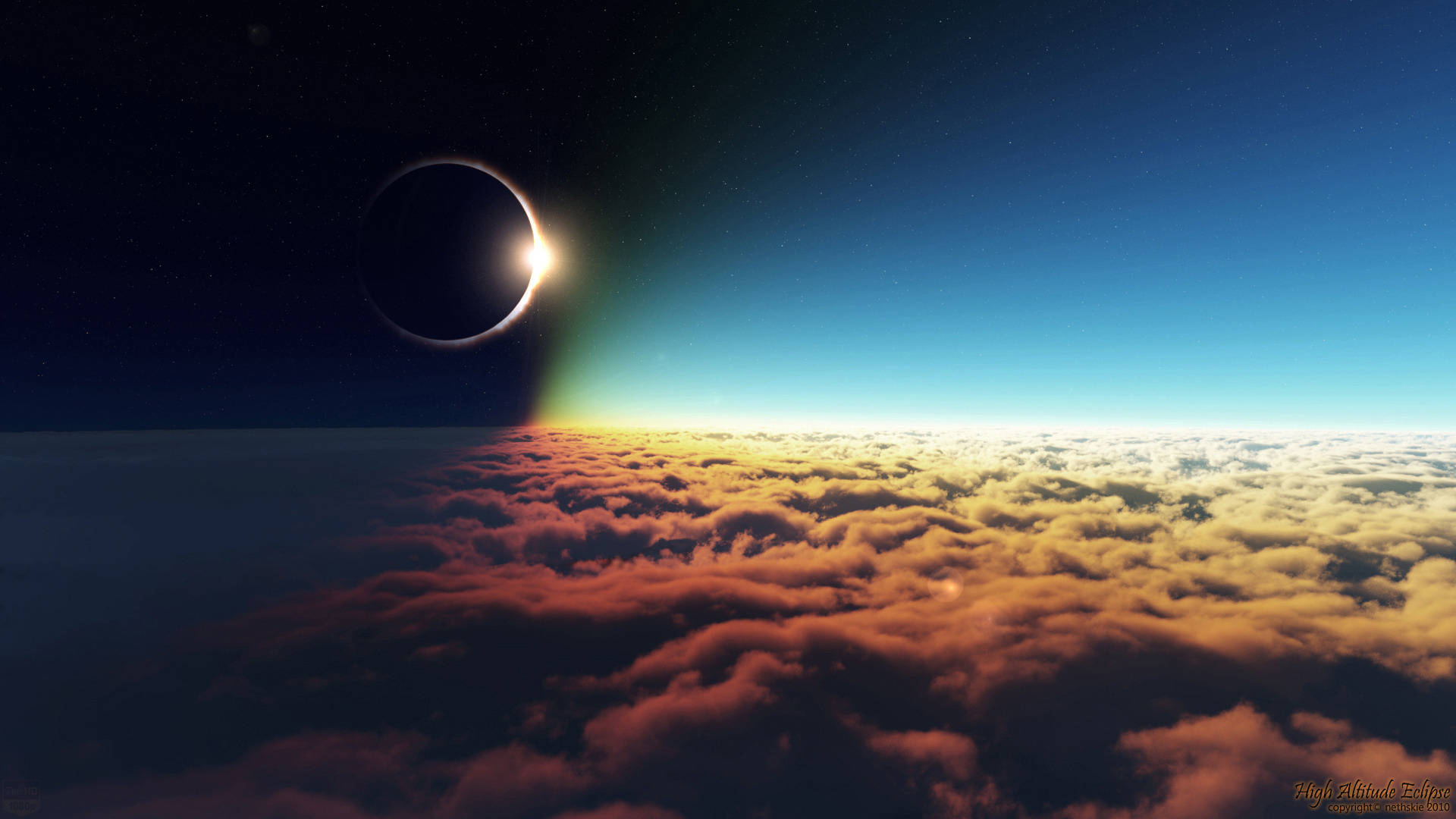 Sun And Moon Solar Eclipse Wallpaper