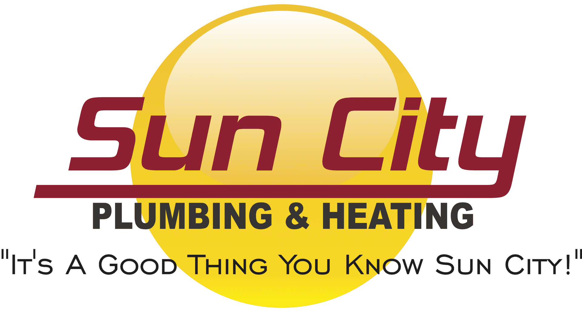 Sun City Plumbing Heating Logo PNG