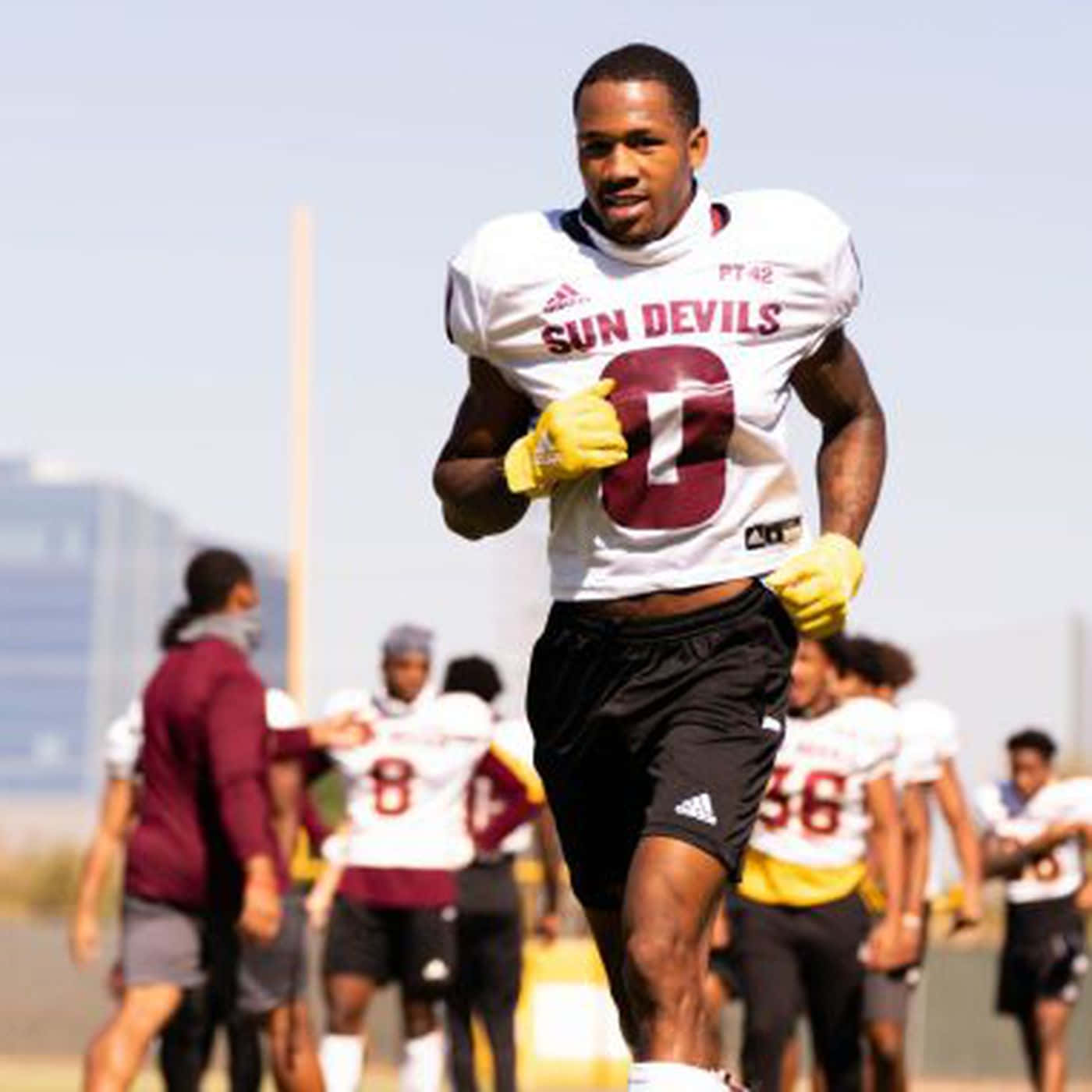 Sun Devils Football Player Training Wallpaper