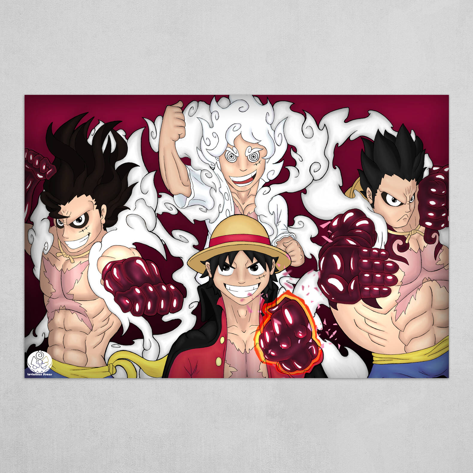 One Piece - A Poster With The Characters Wallpaper
