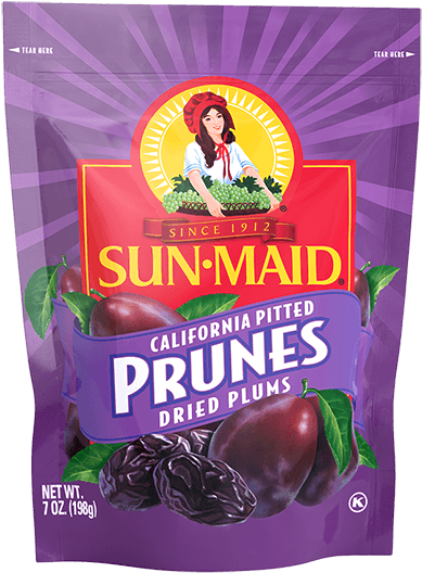 Sun Maid California Pitted Prunes Package PNG