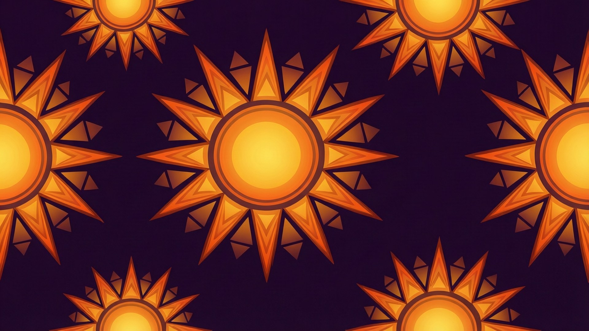 Solstråle geometrisk mønster Wallpapers