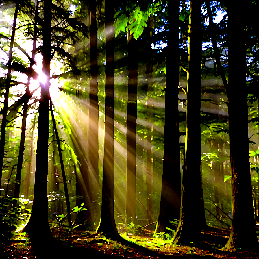 Sun Rays In Forest Png 84 PNG