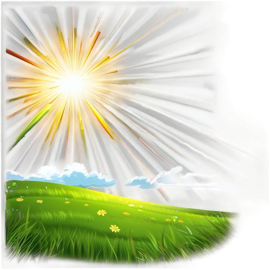 Sun Rays Scene Png Lyb89 PNG