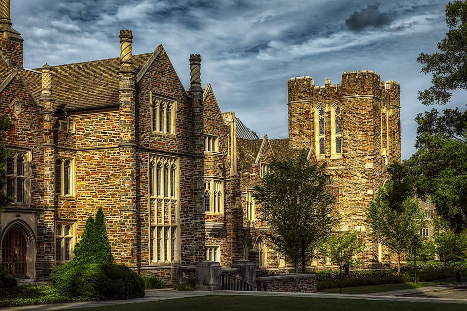 Sun Rays Shining On Durham's Duke University Wallpaper